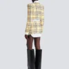 Cropped jacket in glitter tweed