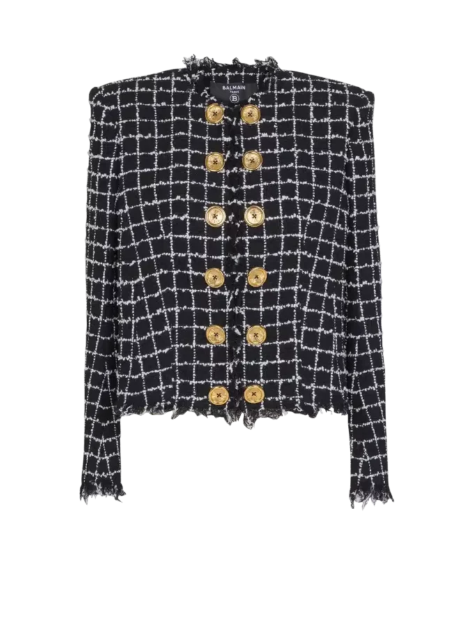 Cropped tweed jacket