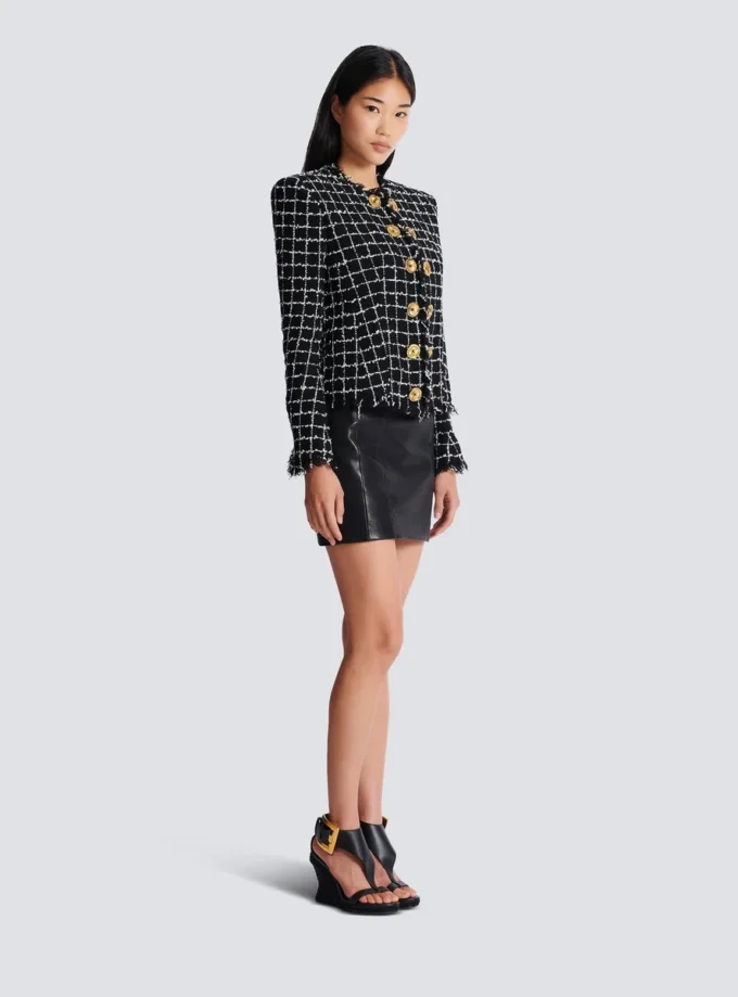 Cropped tweed jacket