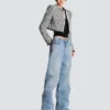 Cropped tweed jacket