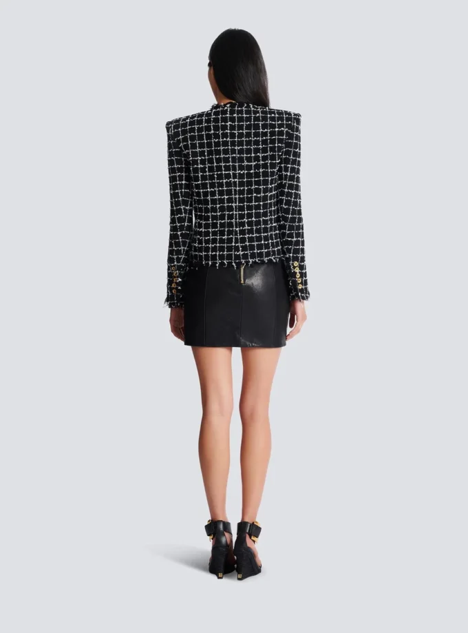 Cropped tweed jacket