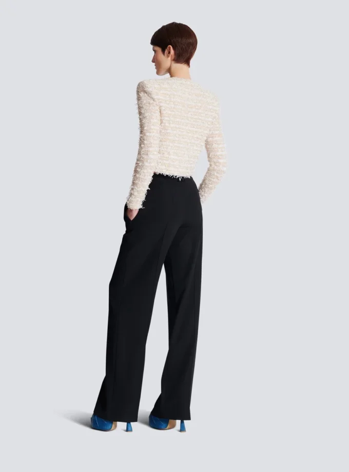 Cropped tweed jacket