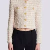 Cropped tweed jacket