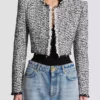 Cropped tweed jacket
