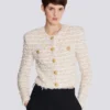 Cropped tweed jacket