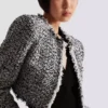 Cropped tweed jacket