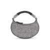Ebene Mini bag in suede and crystals
