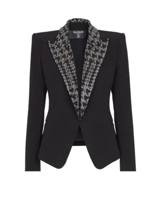 Embroidered 6-buttons jacket