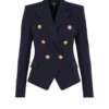 Fitted wool 6-buttons jacket