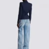 Fitted wool 6-buttons jacket