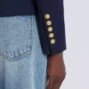 Fitted wool 6-buttons jacket