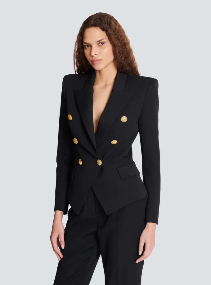 Grain de poudre 6-buttons fitted jacket