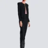 Grain de poudre edge-to-edge spencer jacket
