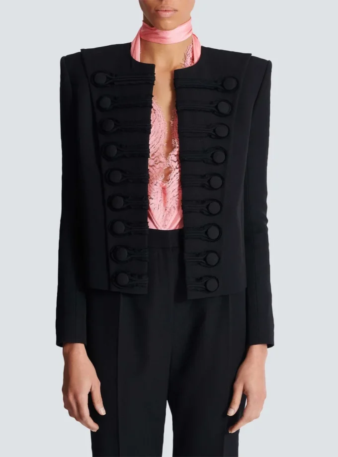 Grain de poudre edge-to-edge spencer jacket