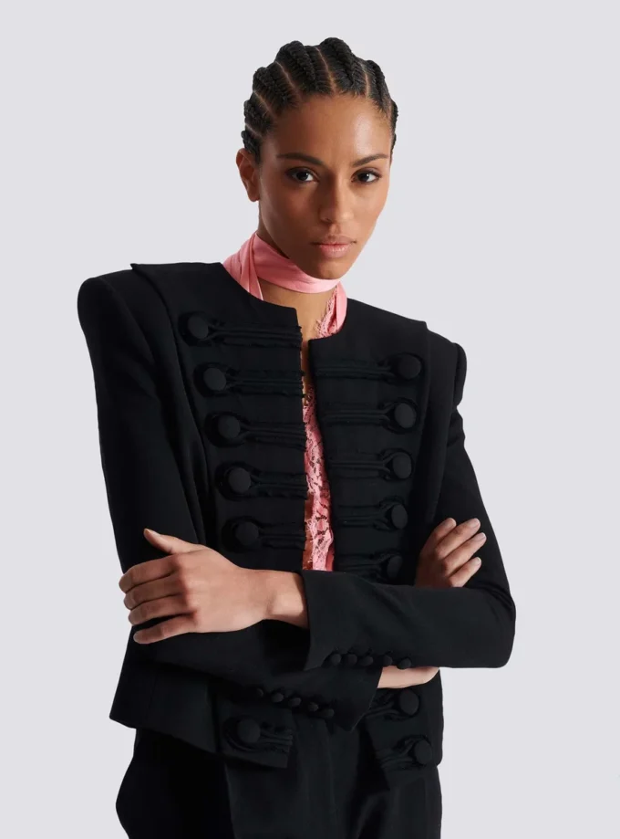 Grain de poudre edge-to-edge spencer jacket