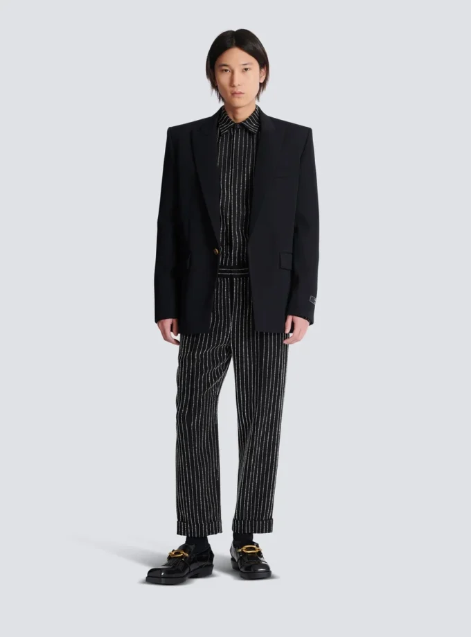 Grain de poudre wool 1-button jacket