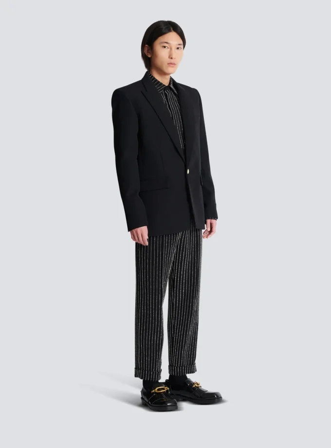 Grain de poudre wool 1-button jacket