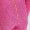 Knit leggings with monogram