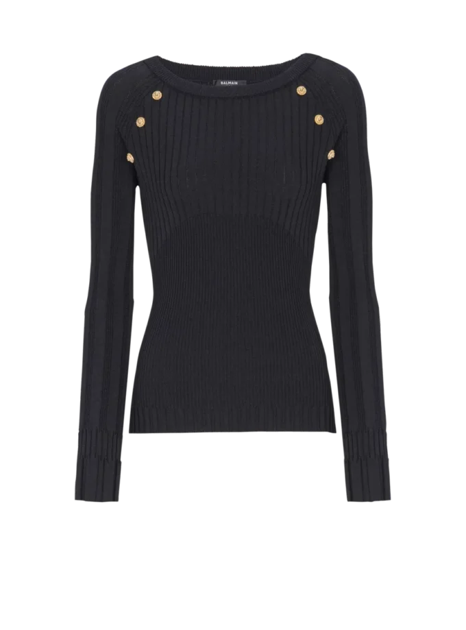 Knit top with buttons