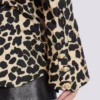 Leopard print ruffled shirt