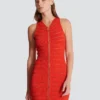 Long sleeveless dress in knit