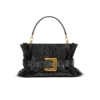 Medium Anthem bag in embossed crocodile-print calfskin