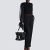 Medium Anthem bag in embossed crocodile-print calfskin