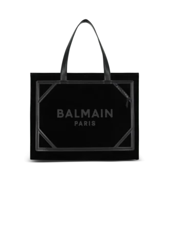 Medium suede B-Army tote bag