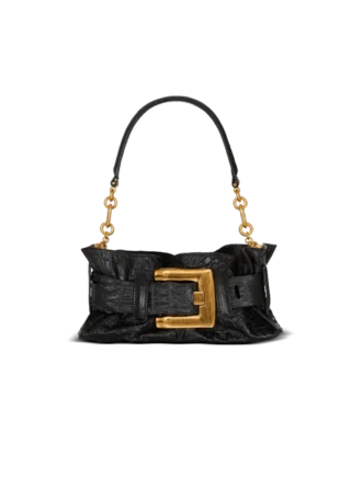 Mini Anthem bag in embossed crocodile-print calfskin