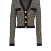 Monogram knit cardigan
