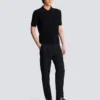 Monogram knit polo shirt