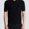 Monogram knit polo shirt