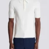 Monogram knit polo shirt