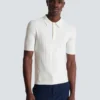 Monogram knit polo shirt