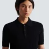 Monogram knit polo shirt