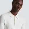 Monogram knit polo shirt