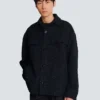 Monogram tweed overshirt