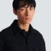 Monogram tweed overshirt