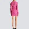 Monogrammed knit dress