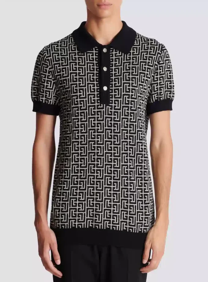 Monogrammed polo shirt
