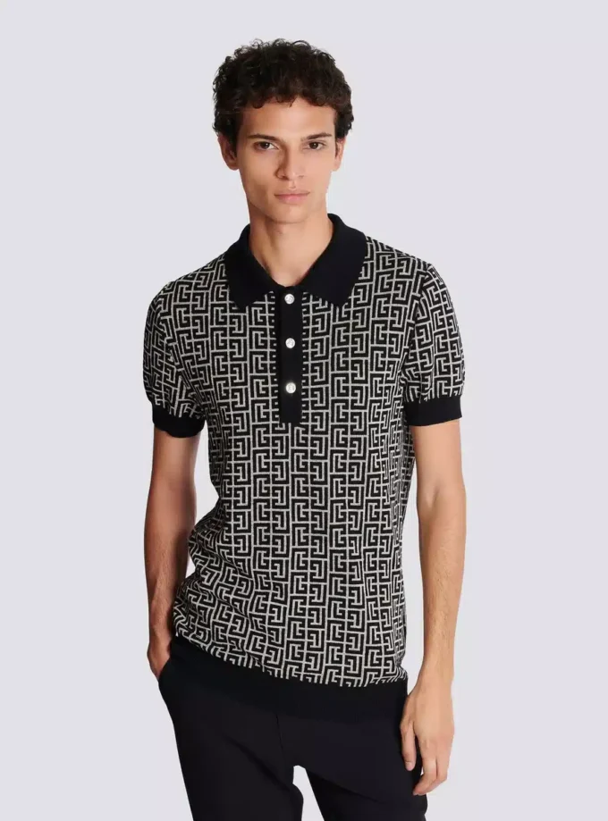 Monogrammed polo shirt