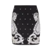 Paisley and stars embroidered skirt
