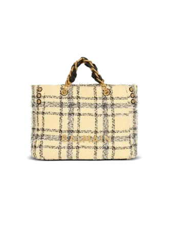 Plaid tweed 1945 tote bag