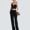 Plain top with chain straps