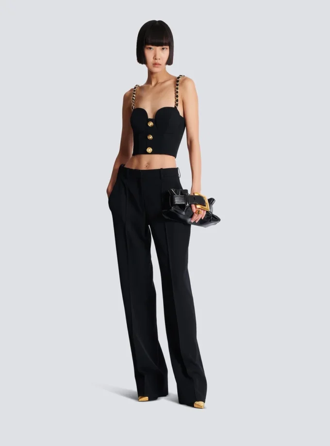 Plain top with chain straps