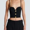 Plain top with chain straps