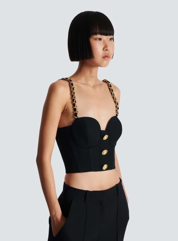 Plain top with chain straps