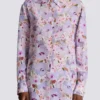 Printed cotton poplin shirt