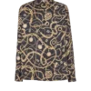 Printed silk shirt with Chaînes pattern