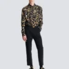 Printed silk shirt with Chaînes pattern
